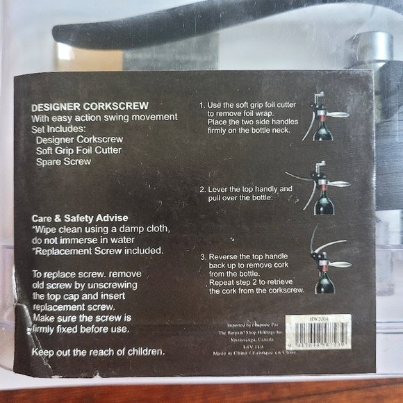 Elegant Designer Corkscrew - Brand New in Package - Picture 2 of 4